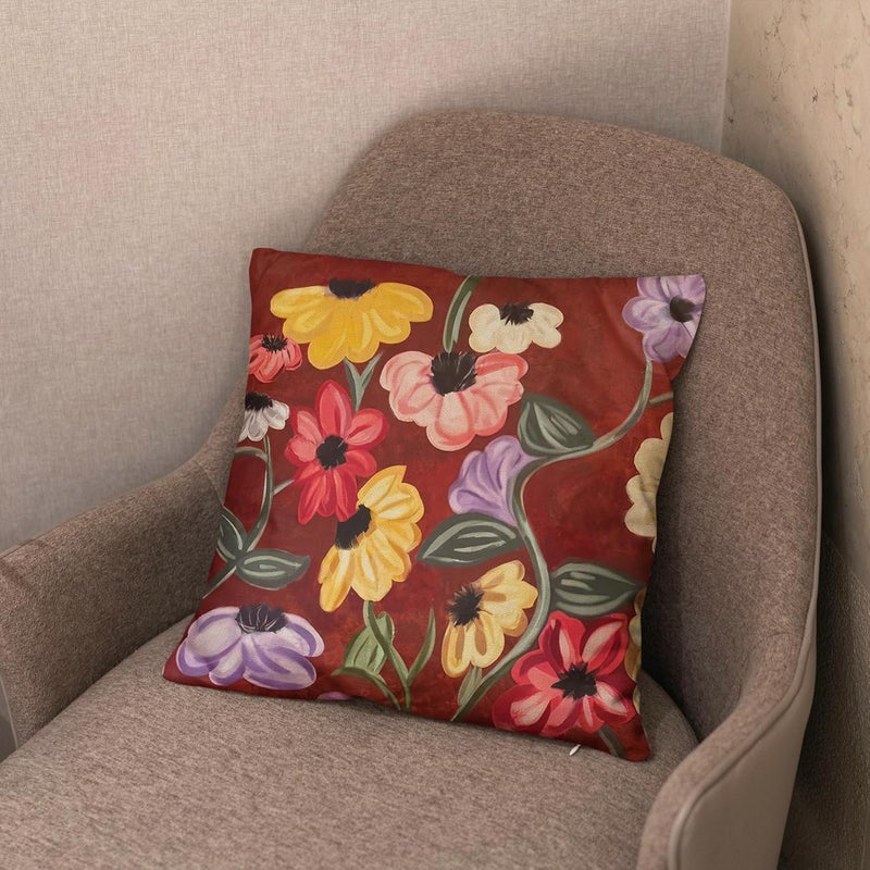 Bzelkry Flower Pillow Cover, Surprise Song Piano Floral Inspired Throw Pillow Covers, Fans Merch Birthday Gifts 18x18 Inches - Image 4